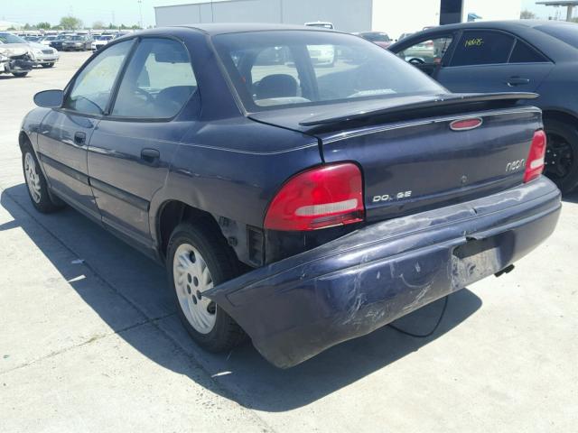 1B3ES47Y4WD617715 - 1998 DODGE NEON HIGHL PURPLE photo 3