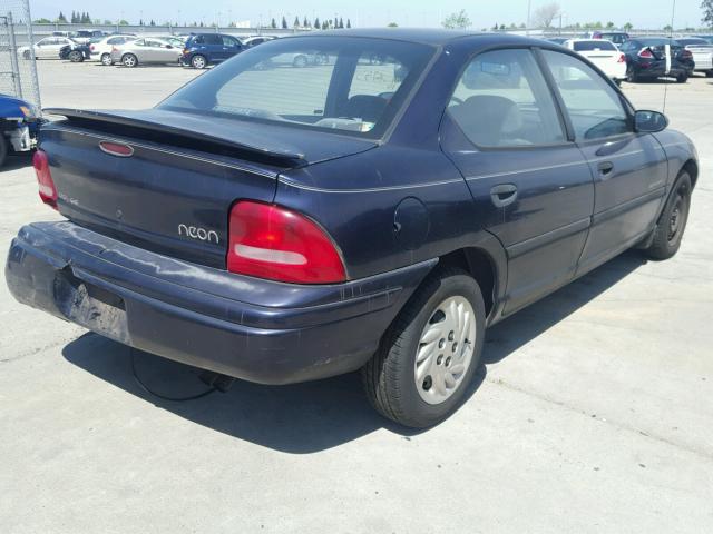 1B3ES47Y4WD617715 - 1998 DODGE NEON HIGHL PURPLE photo 4