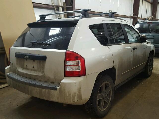 1J4FF47B39D221146 - 2009 JEEP COMPASS SP WHITE photo 4