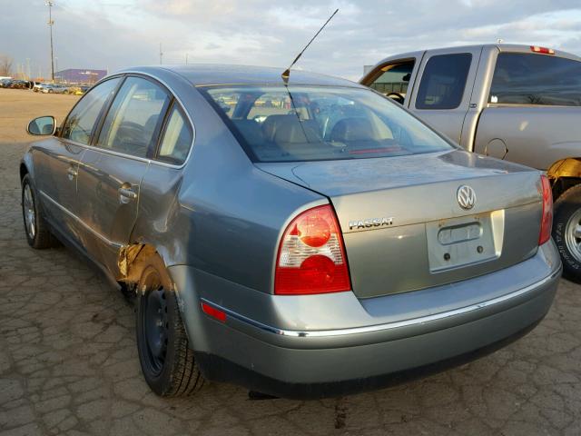 WVWAD63B45P059673 - 2005 VOLKSWAGEN PASSAT GLS GRAY photo 3