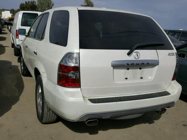 2HNYD18295H500836 - 2005 ACURA MDX WHITE photo 3