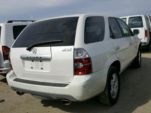 2HNYD18295H500836 - 2005 ACURA MDX WHITE photo 4