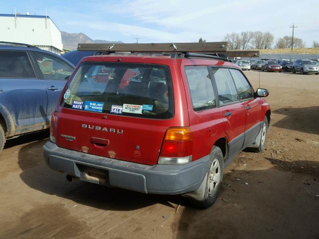 JF1SF6358XH703235 - 1999 SUBARU FORESTER L RED photo 4