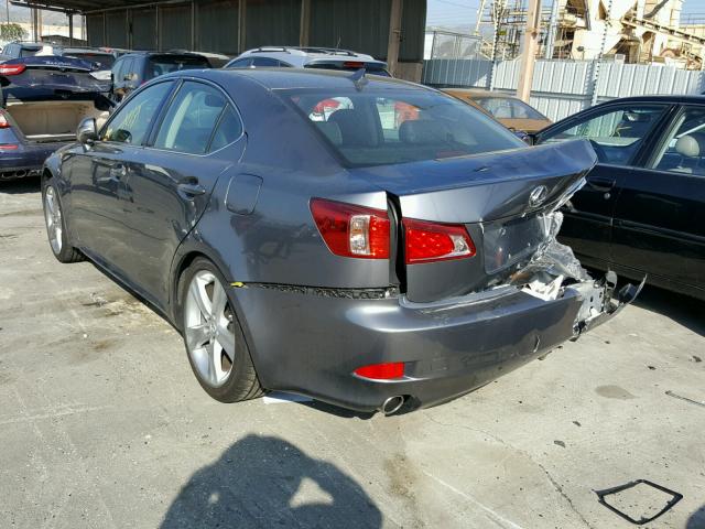 JTHBE5C29C5029247 - 2012 LEXUS IS 350 GRAY photo 3