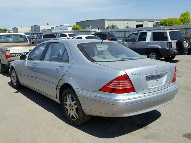 WDBNG70J83A350279 - 2003 MERCEDES-BENZ S 430 SILVER photo 3