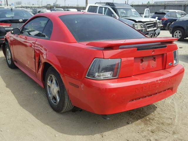 1FAFP40451F212154 - 2001 FORD MUSTANG RED photo 3