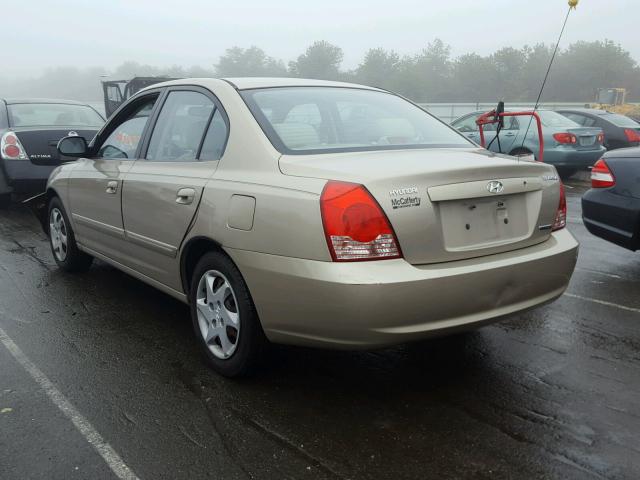 KMHDN46D06U375596 - 2006 HYUNDAI ELANTRA GL BEIGE photo 3