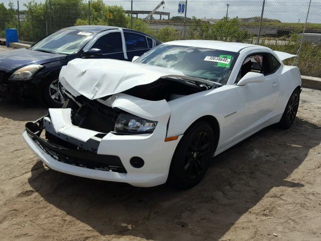 2G1FA1E33E9246630 - 2014 CHEVROLET CAMARO LS WHITE photo 2