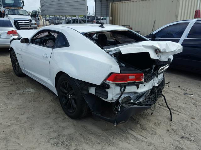 2G1FA1E33E9246630 - 2014 CHEVROLET CAMARO LS WHITE photo 3