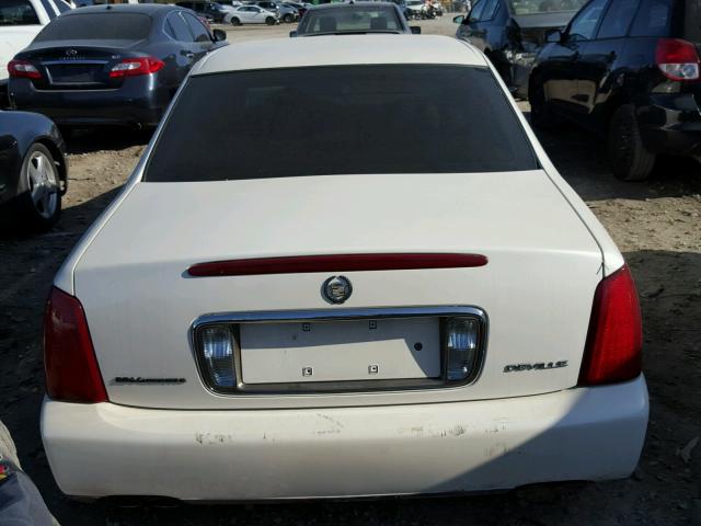 1G6KD54Y71U127657 - 2001 CADILLAC DEVILLE WHITE photo 10