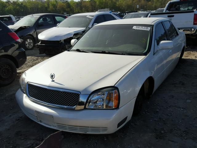 1G6KD54Y71U127657 - 2001 CADILLAC DEVILLE WHITE photo 2