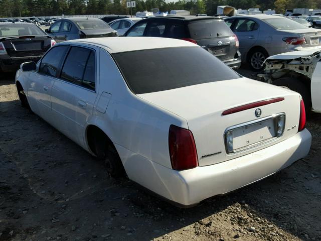 1G6KD54Y71U127657 - 2001 CADILLAC DEVILLE WHITE photo 3