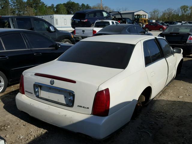 1G6KD54Y71U127657 - 2001 CADILLAC DEVILLE WHITE photo 4