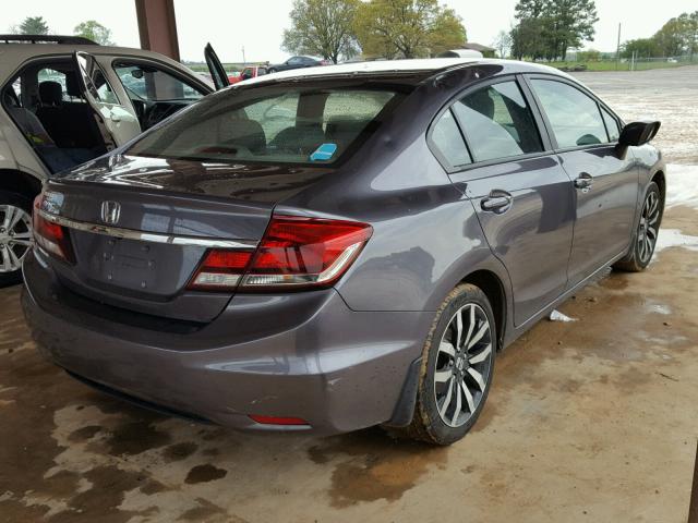 19XFB2F90EE071784 - 2014 HONDA CIVIC EXL GRAY photo 4