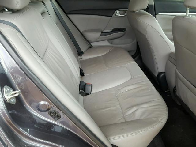 19XFB2F90EE071784 - 2014 HONDA CIVIC EXL GRAY photo 6