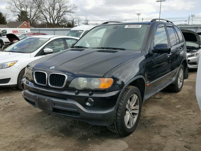 5UXFA53592LP49679 - 2002 BMW X5 3.0I BLACK photo 2