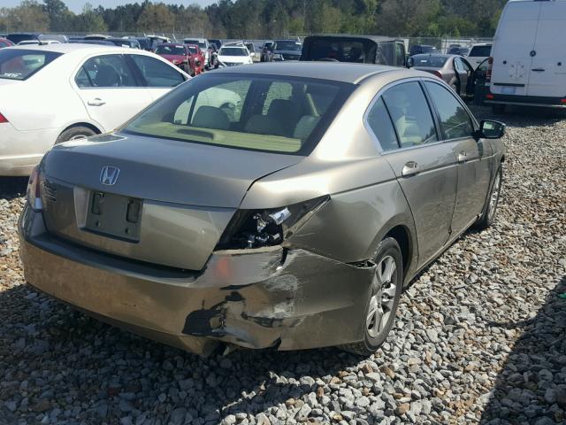 JHMCP26478C034959 - 2008 HONDA ACCORD LXP BEIGE photo 4