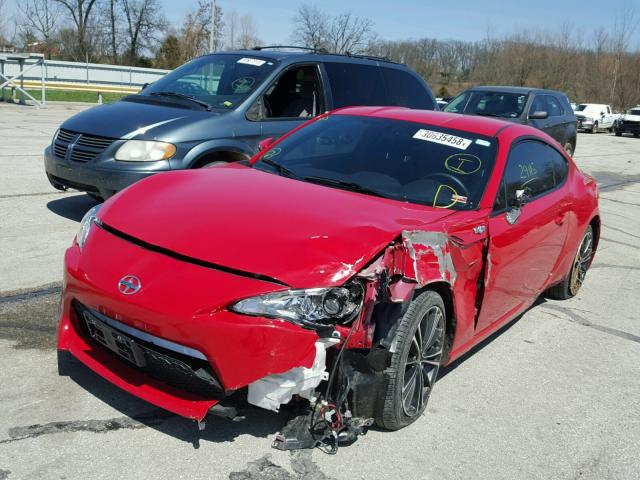 JF1ZNAA10D2701207 - 2013 TOYOTA SCION FR-S წითელი ფოტო 2