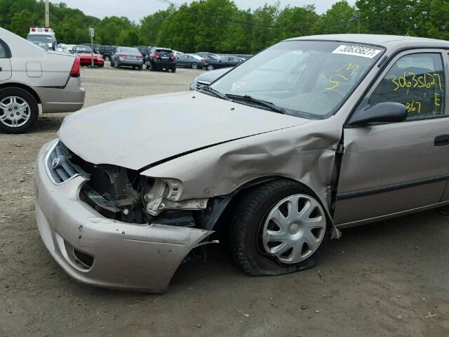 2T1BR12E52C534326 - 2002 TOYOTA COROLLA CE BEIGE photo 9