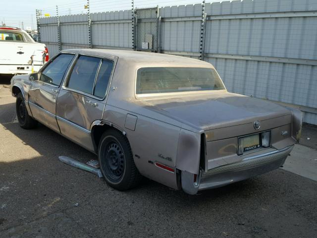 1G6CD5152K4309721 - 1989 CADILLAC DEVILLE BROWN photo 3