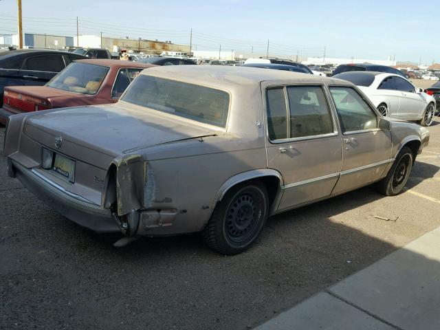 1G6CD5152K4309721 - 1989 CADILLAC DEVILLE BROWN photo 4