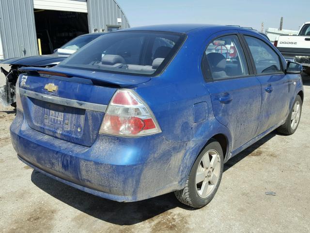 KL1TD56628B043689 - 2008 CHEVROLET AVEO BASE Mavi fotoğraf 4