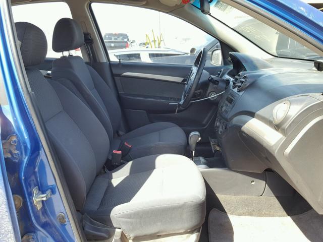 KL1TD56628B043689 - 2008 CHEVROLET AVEO BASE Mavi fotoğraf 5