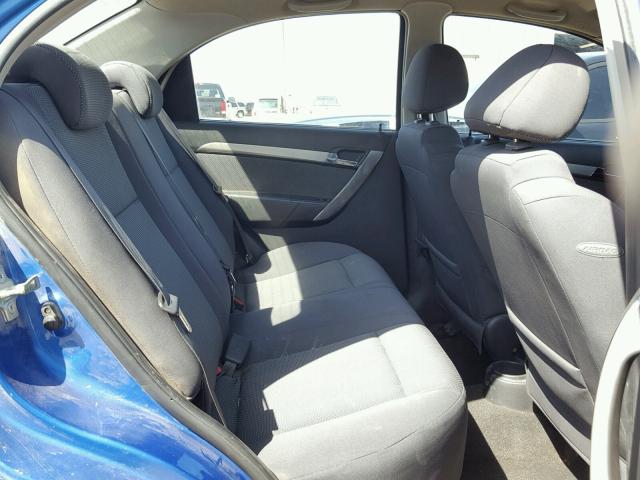 KL1TD56628B043689 - 2008 CHEVROLET AVEO BASE Mavi fotoğraf 6