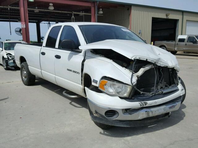 3D7KA28D53G793469 - 2003 DODGE RAM 2500 S WHITE photo 1