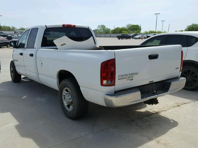 3D7KA28D53G793469 - 2003 DODGE RAM 2500 S WHITE photo 3