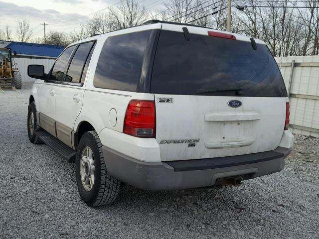 1FMRU15W03LA80123 - 2003 FORD EXPEDITION WHITE photo 3