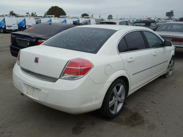 1G8ZS57B08F257524 - 2008 SATURN AURA XE WHITE photo 4