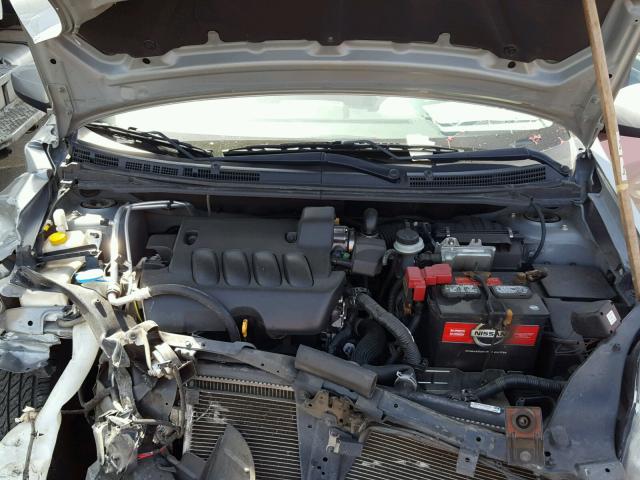 3N1AB6AP0CL691201 - 2012 NISSAN SENTRA 2.0 SILVER photo 7