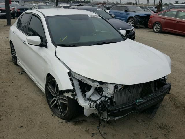 1HGCR2E56HA045969 - 2017 HONDA ACCORD SPO WHITE photo 1