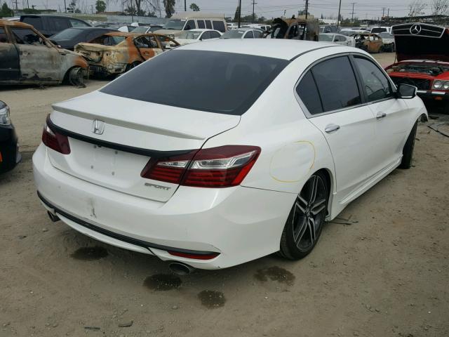 1HGCR2E56HA045969 - 2017 HONDA ACCORD SPO WHITE photo 4