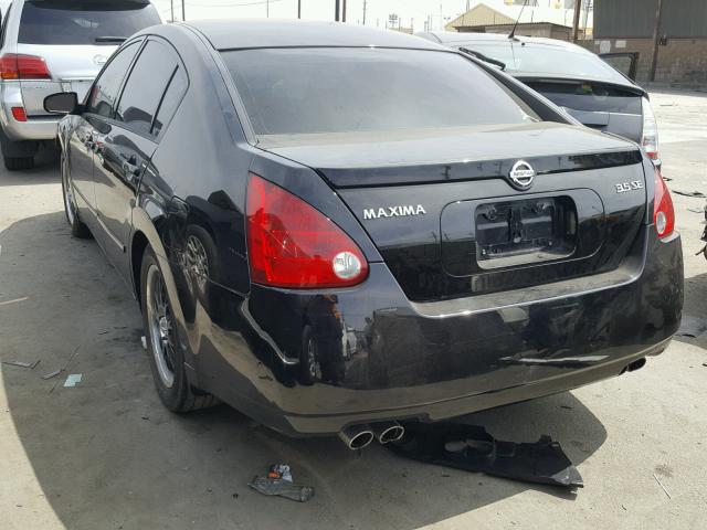 1N4BA41EX6C811602 - 2006 NISSAN MAXIMA SE BLACK photo 3