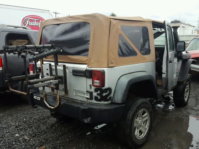 1J4AA2D1XAL224838 - 2010 JEEP WRANGLER S SILVER photo 4