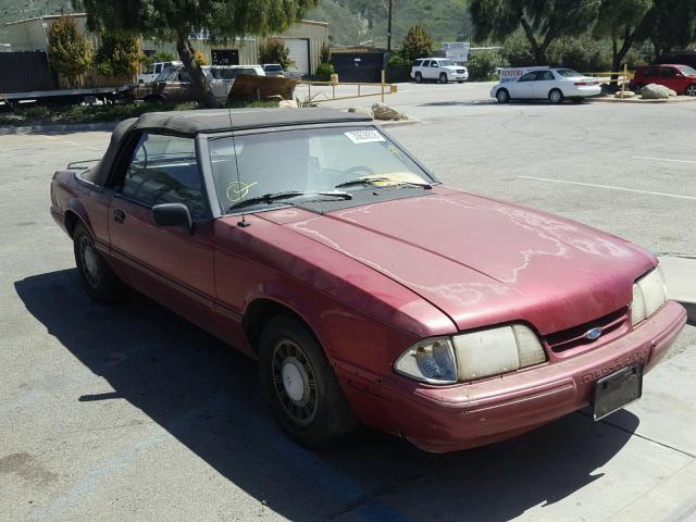 1FACP44M5PF148140 - 1993 FORD MUSTANG LX MAROON photo 1