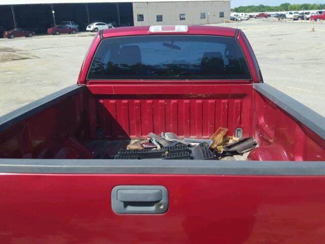 1FTRF12247NA84749 - 2007 FORD F150 RED photo 6