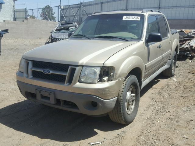 1FMZU77E71UB89550 - 2001 FORD EXPLORER S GOLD photo 2