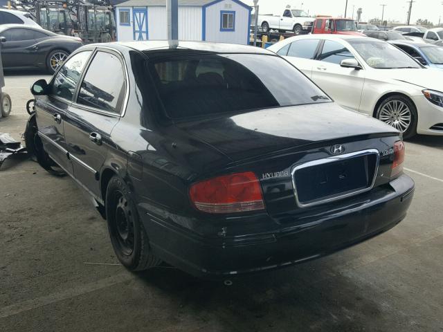 KMHWF25S35A153726 - 2005 HYUNDAI SONATA GL BLACK photo 3