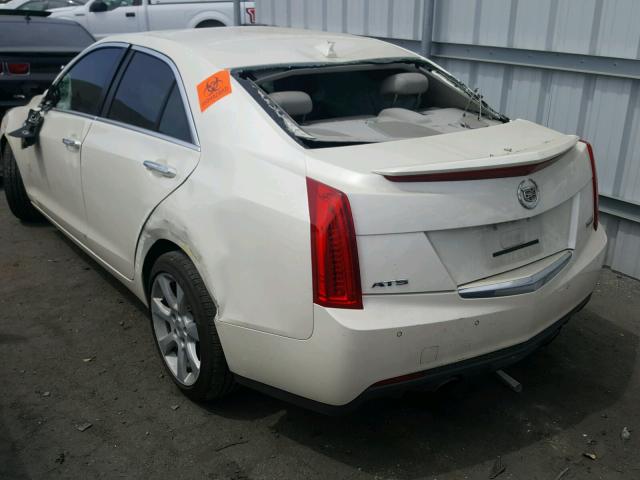 1G6AC5SX9D0133027 - 2013 CADILLAC ATS PERFOR WHITE photo 3