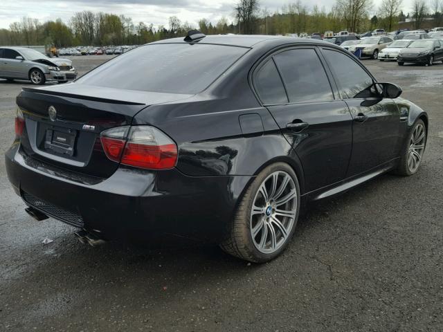 WBSVA93598E216077 - 2008 BMW M3 BLACK photo 4