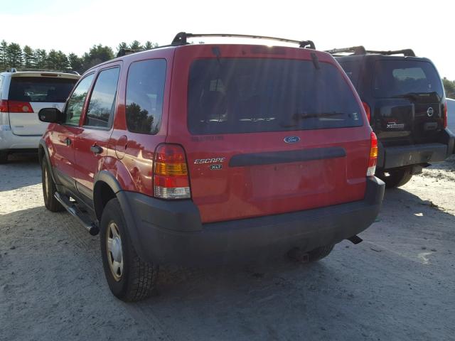 1FMCU04152KB65629 - 2002 FORD ESCAPE XLT RED photo 3