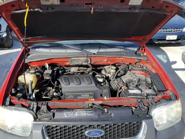 1FMCU04152KB65629 - 2002 FORD ESCAPE XLT RED photo 7