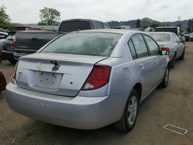 1G8AJ58F37Z153690 - 2007 SATURN ION LEVEL SILVER photo 4