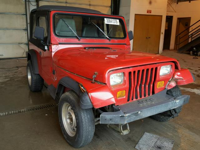 1J4FY19PXSP257860 - 1995 JEEP WRANGLER / RED photo 1