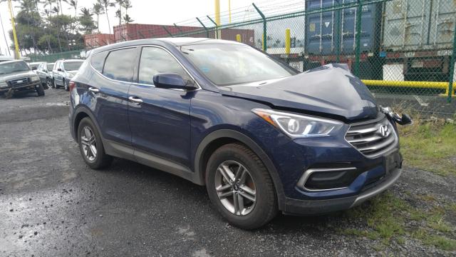 5XYZT3LB4HG450303 - 2017 HYUNDAI SANTA FE S BLUE photo 1