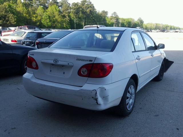 1NXBR32E04Z322401 - 2004 TOYOTA COROLLA CE WHITE photo 4