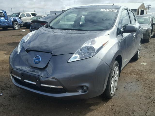 1N4BZ0CP1GC314732 - 2016 NISSAN LEAF SV GRAY photo 2